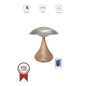 Lw-31 Wood Grain Abajur Karistal Elmas Masa Lambası Romantik Akrilik Led Gece Lambası