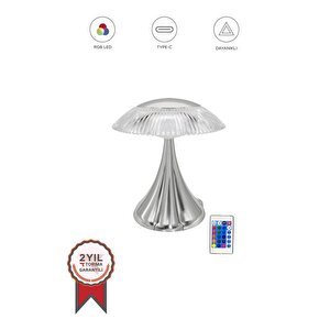 Lw-31 Gümüş Abajur Karistal Elmas Masa Lambası Romantik Akrilik Led Gece Lambası