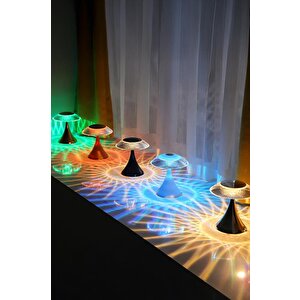 Lw-31 Gümüş Abajur Karistal Elmas Masa Lambası Romantik Akrilik Led Gece Lambası