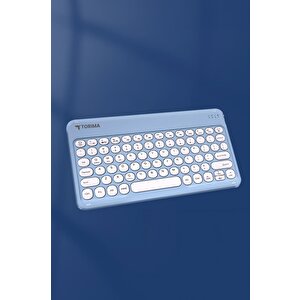 Torima Tmk-08 Mavi Kablosuz Bluetooth Klavye Mouse Seti