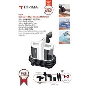 V22b Koltuk Ve Halı Yıkama Makinesi Cam Temizleme Leke Çıkartma Makinesi