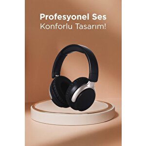 Torima Hd-30 Siyah Kulak Üstü Kablosuz 5.3 Anc Bluetooth Kulaklık