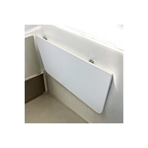 Açılır Kapanır Çalışma Masası Mutfak Masası Katlanır Duvar Masası Beyaz 100x45 cm