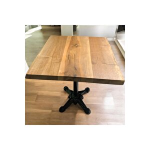 Cafe Masa Ahşap Kütük Masa 70 X 70
