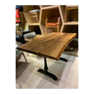 Cafe Masa Ahşap Kütük Masa 200 X 100