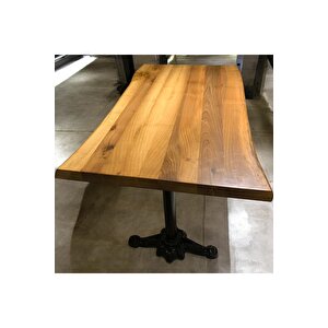 Cafe Masa Ahşap Kütük Masa 120 X 70