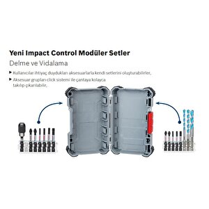 Bosch - Impact Control Serisi Vidalama Ucu 8'li Ph1/ph2x3/ph3/pz2x2/pz3 *50mm