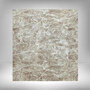 70x77cm(0,53m2)bej Tuğla Desen Kendinden Yapışkanlı Duvar Kağıdı Paneli Nw125
