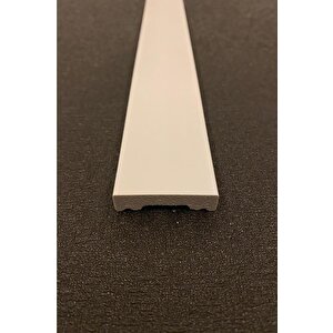 Paris Model 4cm X 120cm 1 Adet  Pvc İnci Beyaz Lake Süpürgelik Ev Salon Koridor Ofis Parke Süpügelik