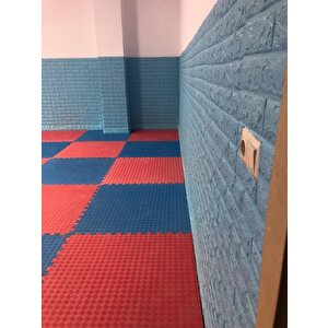 Kağıdı Kendinden Yapışkanlı 70x77cm 1 Adet Çoçuk Odası Salon Ofis Mavi Taş Tuğla 3d Duvar Nw05