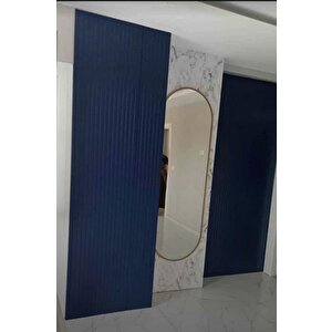 9cm X102cm 1 Adet Sidney Dekoratif, Duvar Çıtası Ham Ahşap Duvar Paneli, Boyanabilir, Ham, Mdf Panel