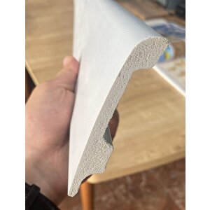 10cmx120cm Beyaz İcon Pvc Çıta Parke Süpürgelik Kenar Çıtalama Dekoratif Ev Süpürgelik 1 Boy 120cm