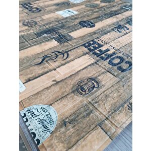 Kendinden Yapışkanlı Açık Kahve Köşesi Mutfak Salon Kafe Duvar Kağıdı Paneli 70x70cm 1 Adet Nw172