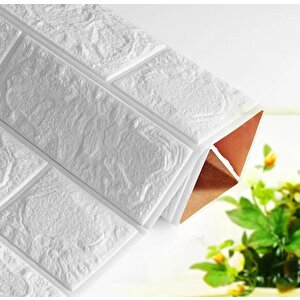 8mm Vi̇p Kalın Ürün Zemin Göstermez Isı Ve Ses Yalıtımı Yapışkanlı Sünger Duvar Paneli Kağıdı 70x77cm