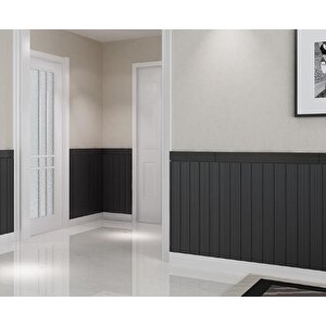 70x70cm 1 Adet Yapışkanlı Siyah Lambiri Desen Ofis Ev Estetik Model Duvar Kağıdı Paneli Nw94