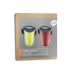 Knog Mid Cobber Twinpack 320lm Usb Ön+Arka Bisiklet Işık Seti