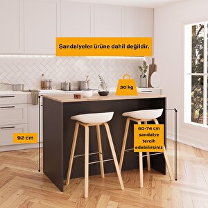 Miro L4520 Mutfak Adası Antrasit-Sepet