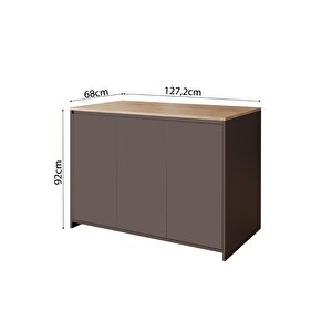 Miro L4520 Mutfak Adası Antrasit-Sepet