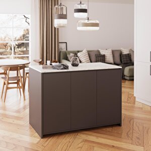 Miro L4530 Mutfak Adası Antrasit-Carrara