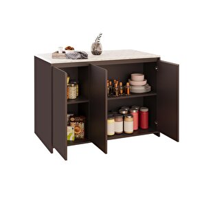 Miro L4530 Mutfak Adası Antrasit-Carrara