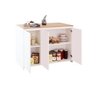 Miro L4510 Mutfak Adası Beyaz-Sepet