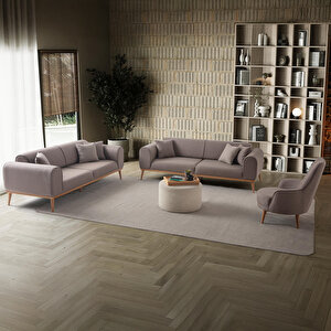 Edsy Home Rebull 3+3+1+1 Koltuk Takımı Kahverengi