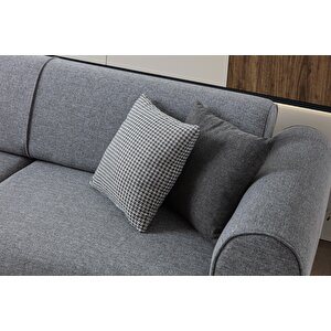 Edsy Home Rebull 3+3+1 Koltuk Takımı Gri