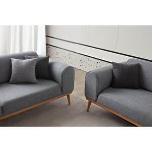 Edsy Home Rebull 3+3+1+1 Koltuk Takımı Gri Renk