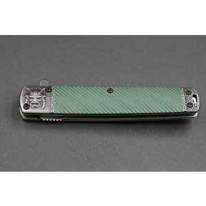 Columbia Company Yeşil G10 Sap Kuru Kafa Çakı - A-3370-b