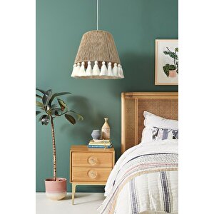 El Yapımı Bohem Avize – Doğal Jüt | Arne Retro 30 cm