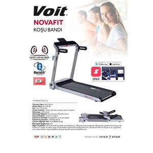 Nova Fit Koşu Bandi/Gri̇/N 46cm Geniş bant