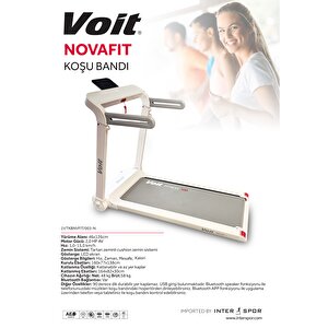 Nova Fit Koşu Bandi/Beyaz/N 46cm Geniş bant