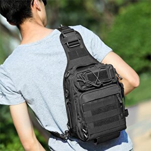 Taktikal Tk1001 Bodybag Çapraz Askılı Çanta Siyah