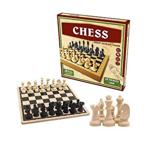 Chess Ahşap Satranç Takımı Ay Yıldızlı Şah