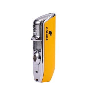 Cohiba Ccm0214 3 Jet Torch Puro Çakmağı Sarı