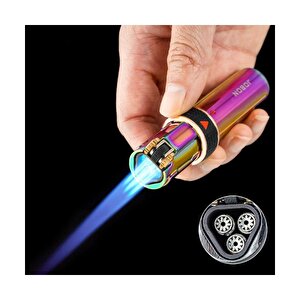 Jobon 3 Jet Torch Bütan Çakmak Gümüş