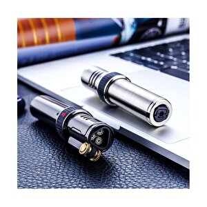 Jobon 3 Jet Torch Bütan Çakmak Gümüş