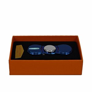 Stres Çarklı Işıklı Usb Şarjlı Tesla Çakmak Lacivert