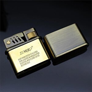 Zorro Sm-549t Benzinli Retro Çakmak Bronz