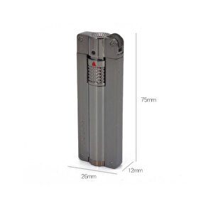 Jobon  Tzb365 Slim Tasarım Torch Çakmak Siyah