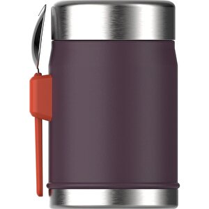 Klasik Paslanmaz Çelik Yemek Termosu Kaşıklı Plum 0,40 Lt 10-09382-107