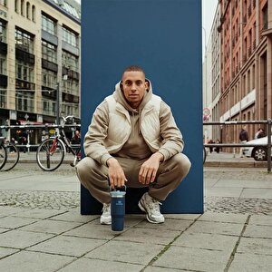 The Iceflow Flip Straw Pipetli Termos Bardak Navy 0,89 Lt 10-09993-536