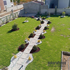 Çim Ayırıcı Esnek Plastik Çim Sınırlayıcı Bordür Taş Toprak Ayıracı Yeşil 25 Metre