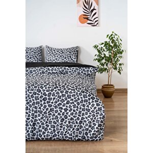 Leopar Siyah Tek Kişilik Nevresim Takımı