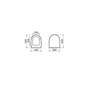 Sento Rim-ex Asma Klozet 7748b003-0559, Sentro Soft Klozet Kapağı 86-003-009