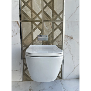 Turavit Ln5610 Luna Rimout Kanalsız Asma Klozet,nkp Yavaş Kapak