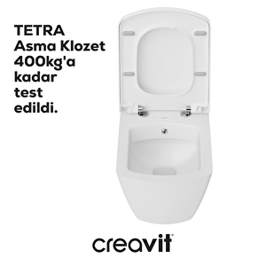 Tetra Kanallı Asma Klozet Takım, Ceravit Yavaş Kapanan Kapak