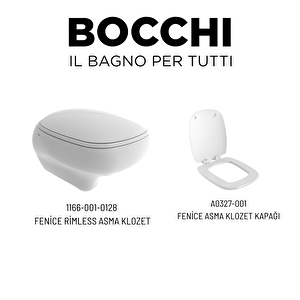 Fenice Rimless Asma Klozet 1166-001-0128, Bocchi Yavaş Kapak A0327-001