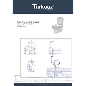 Bella Kanallı Duvara Sıfır Klozet Takım