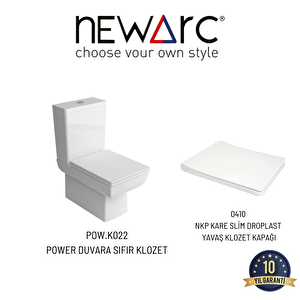 Power Kanallı Duvara Sıfır Klozet Takım 4822 (pow.k022)